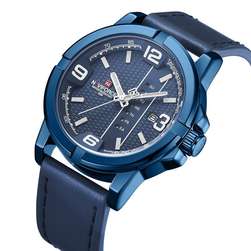 men's quartz calendar watch, view 2 - MRSLM