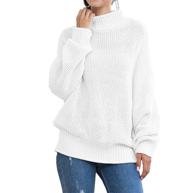 turtleneck knitted sweater women, view 6 - MRSLM