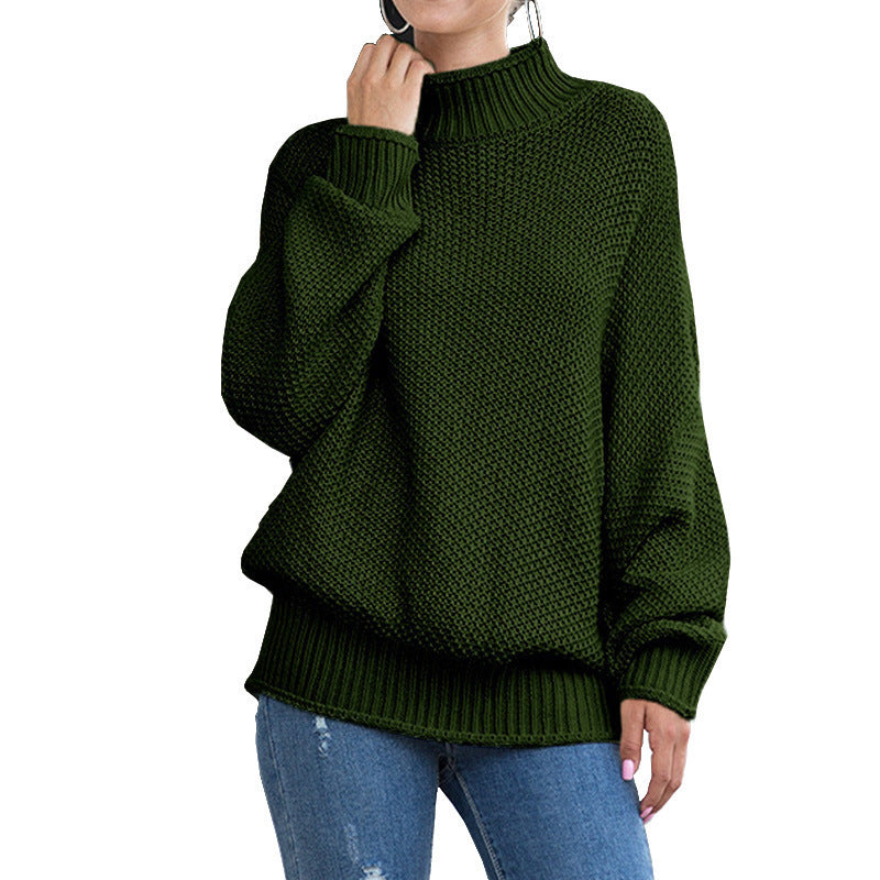 turtleneck knitted sweater women, view 10 - MRSLM