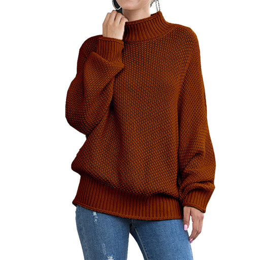 turtleneck knitted sweater women, view 2 - MRSLM