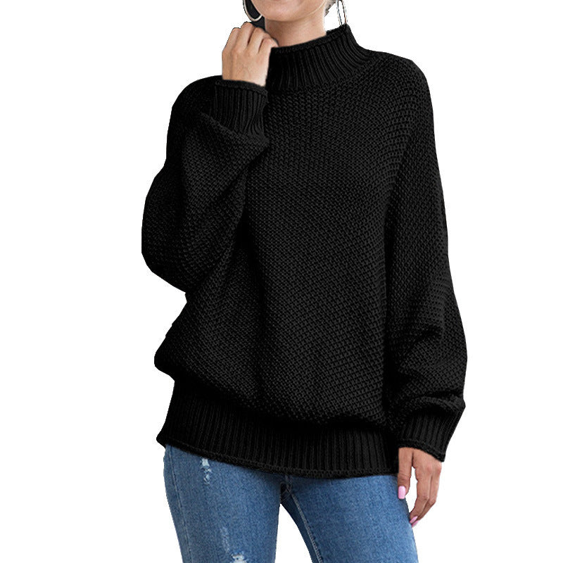 turtleneck knitted sweater women, view 7 - MRSLM