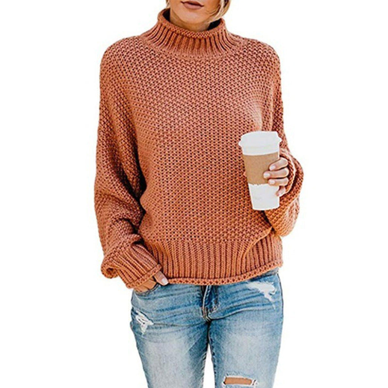 turtleneck knitted sweater women, view 13 - MRSLM