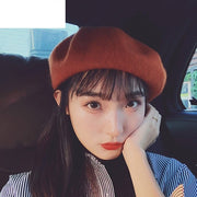 big wool beret for women, view 3 - MRSLM