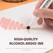 36 skin tone alcohol markers set, view 3 - MRSLM