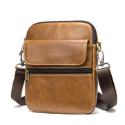 men's cowhide leather shoulder bag, view 3 - MRSLM