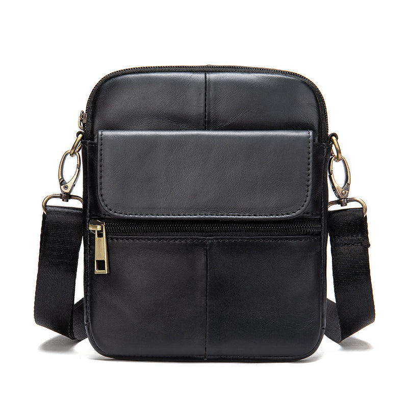 men's cowhide leather shoulder bag - MRSLM