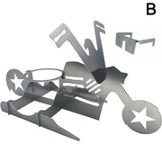 motorcycle beer can chicken stand, view 3 - MRSLM