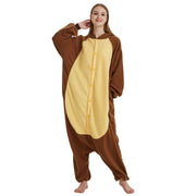 Animal hooded fleece onesie pajamas, view 2 - MRSLM