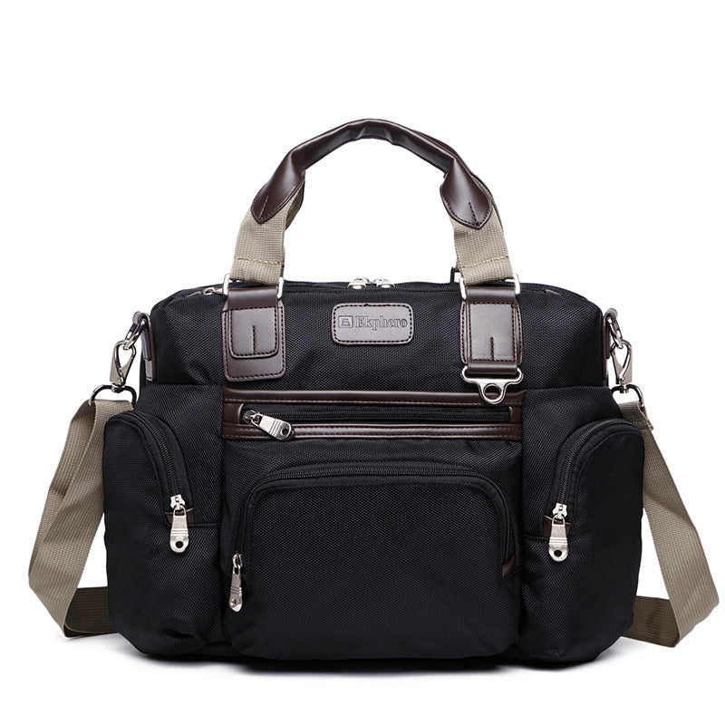 men's oxford messenger bag, view 4 - MRSLM