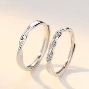 couple silver ring, view 7 - MRSLM