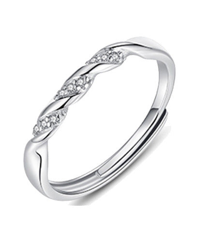couple silver ring, view 5 - MRSLM