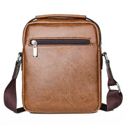 men's PU leather messenger bag, view 2 - MRSLM