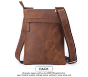 men's leather shoulder messenger bag - MRSLM