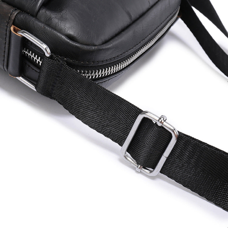 men's small cowhide shoulder bag, view 3 - MRSLM