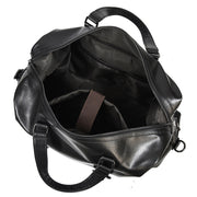 large leather gym messenger bag, view 2 - MRSLM