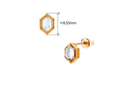 sky blue topaz stud earrings - MRSLM