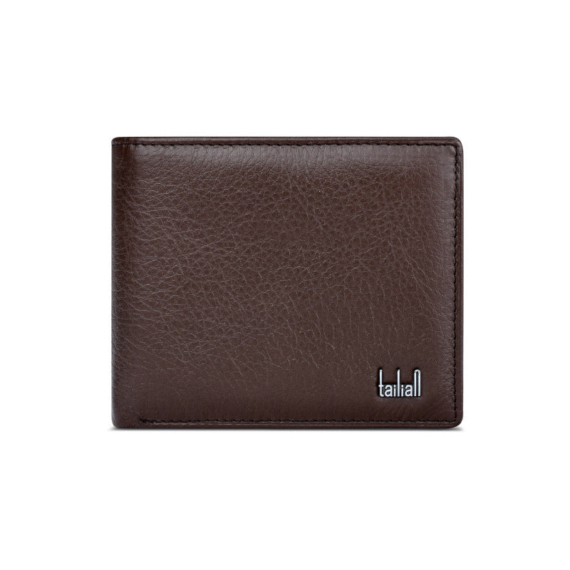 Men's short leather wallet - MRSLM