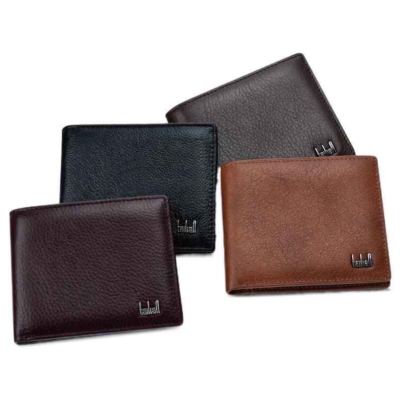 Men's short leather wallet, view 5 - MRSLM