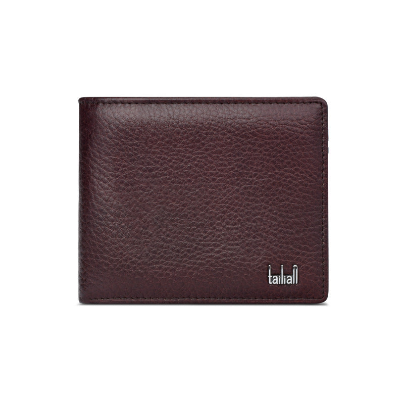 Men's Short Business Classic Multi-Card Leather Wallet