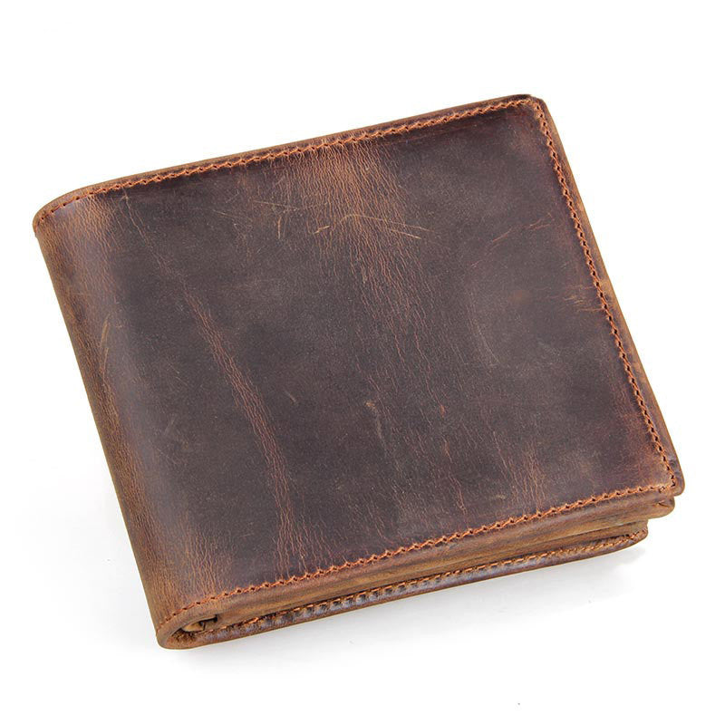Men's cowhide leather bifold wallet - MRSLM