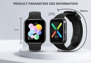 men's full touch smart watch, view 2 - MRSLM