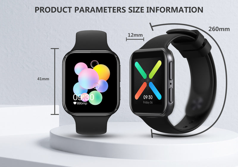 men's full touch smart watch, view 2 - MRSLM