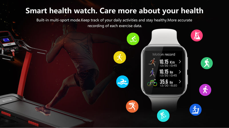 men's full touch smart watch, view 6 - MRSLM