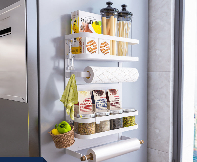 magnetic refrigerator side storage rack, view 8 - MRSLM