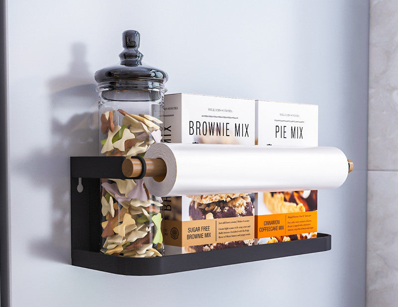magnetic refrigerator side storage rack, view 3 - MRSLM