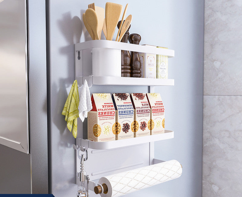 magnetic refrigerator side storage rack, view 6 - MRSLM