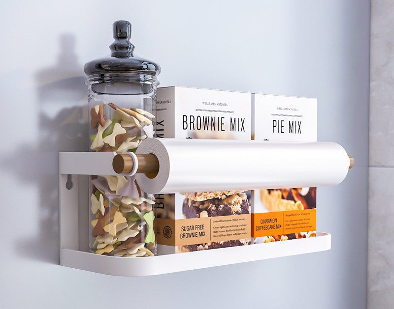 magnetic refrigerator side storage rack, view 4 - MRSLM