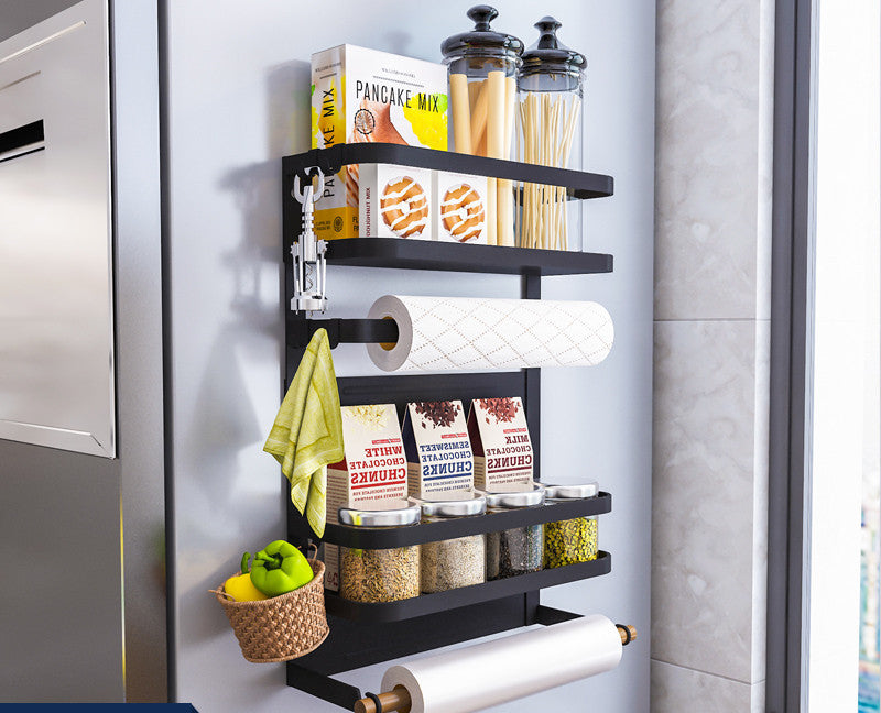 magnetic refrigerator side storage rack, view 7 - MRSLM
