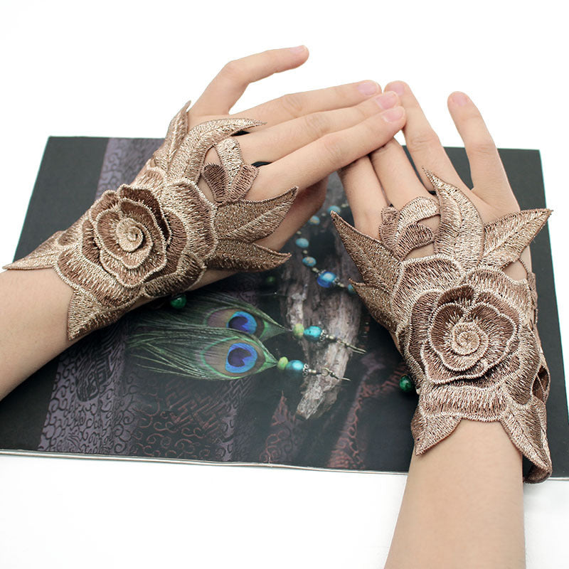 Embroidered glove wristband, view 5 - MRSLM