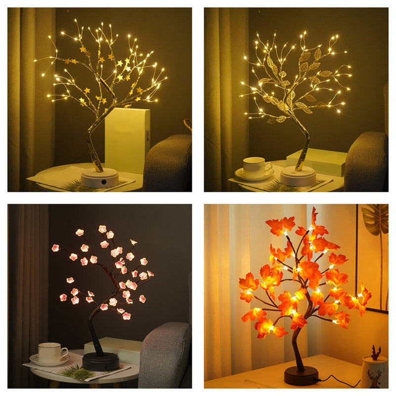LED maple tree fairy light table lamp, view 4 - MRSLM