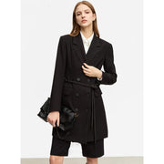 slim fit double-breasted blazer, view 2 - MRSLM