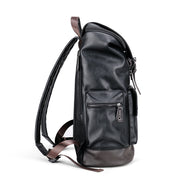 Retro PU leather backpack, view 3 - MRSLM