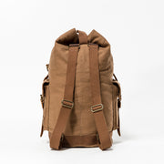 fashion travel canvas backpack, view 3 - MRSLM