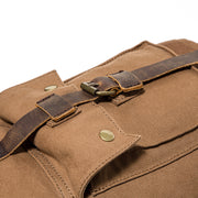 fashion travel canvas backpack, view 5 - MRSLM
