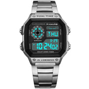waterproof square digital watch, view 4 - MRSLM