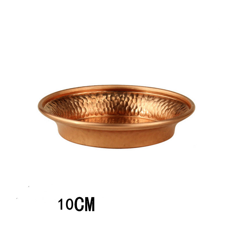 hand-knocked red copper cup, view 3 - MRSLM