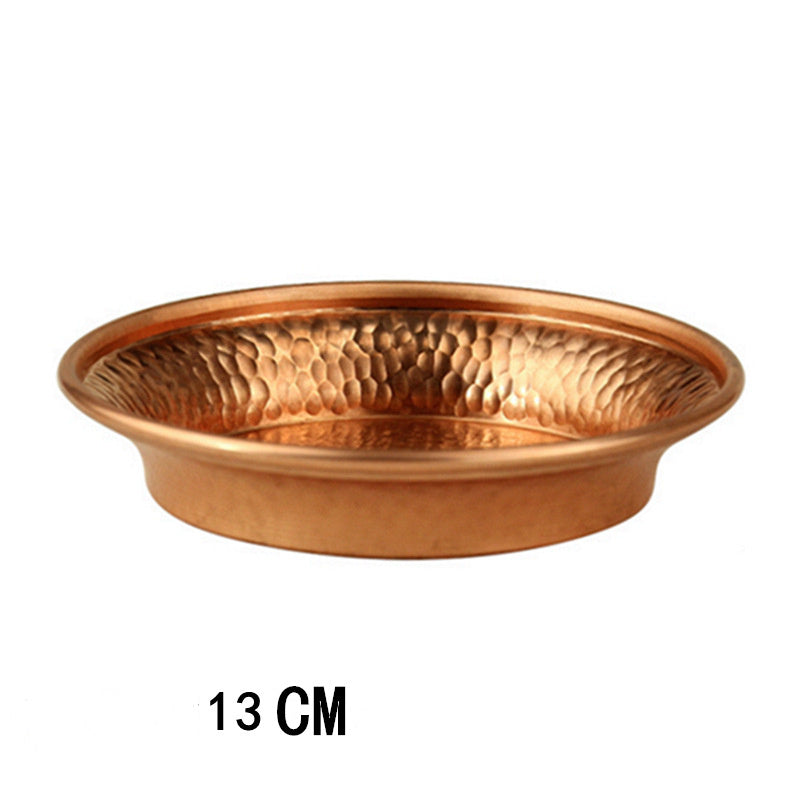 hand-knocked red copper cup, view 4 - MRSLM