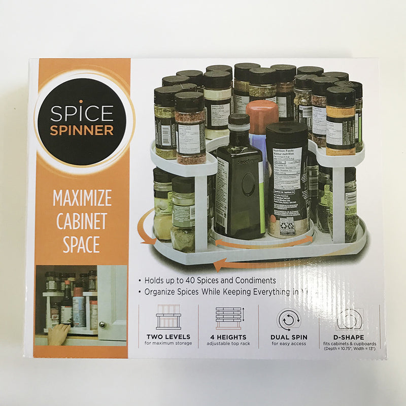 rotating double-layer condiment bottle rack, view 2 - MRSLM