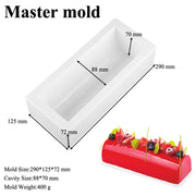 silicone mousse roll cake mold, view 3 - MRSLM