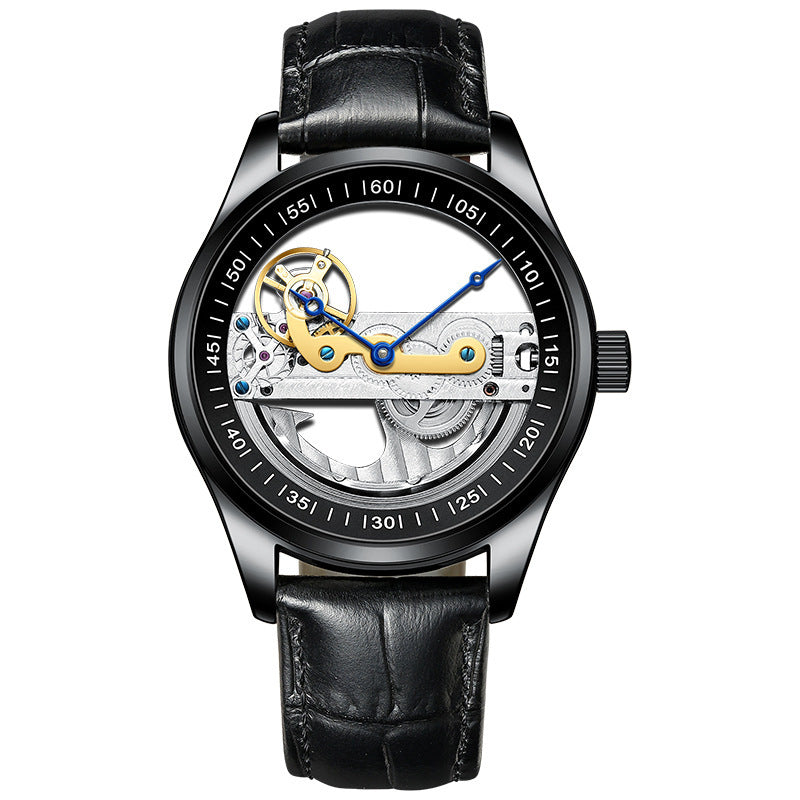 Men's automatic hollow mechanical watch, view 3 - MRSLM