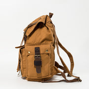 retro canvas rucksack, view 3 - MRSLM