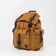 retro canvas rucksack, view 4 - MRSLM