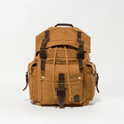 retro canvas rucksack, view 2 - MRSLM