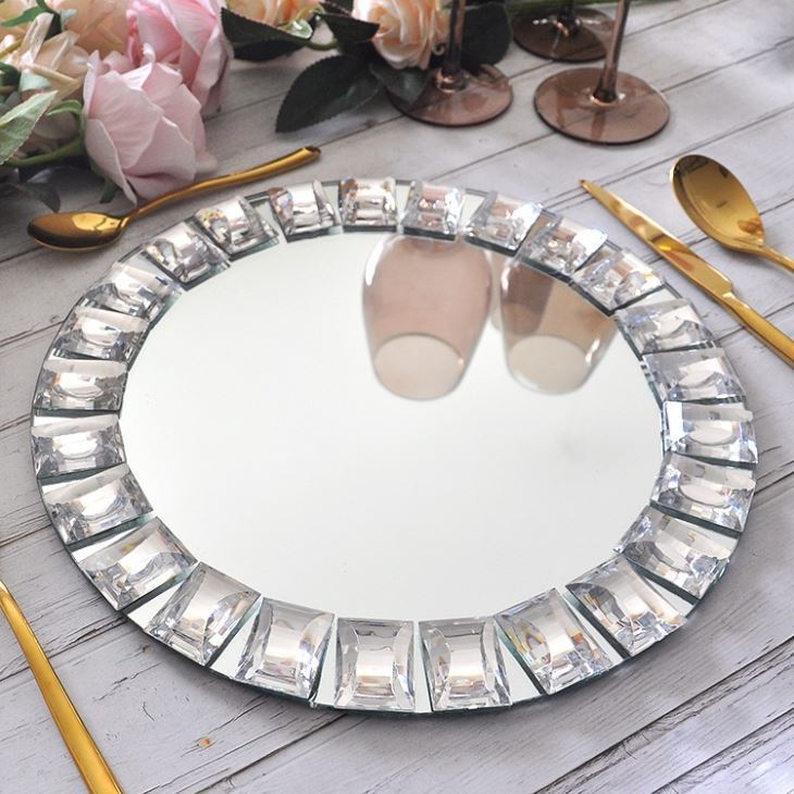 diamond electroplated glass mirror plate - MRSLM
