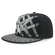 punk hip hop flat-brimmed cap, view 7 - MRSLM