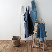 Thick cotton denim kitchen apron, view 4 - MRSLM